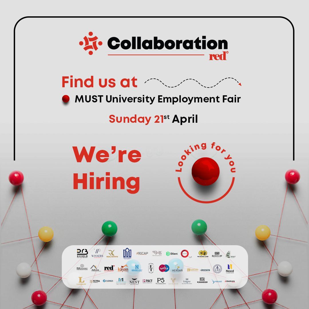 ريد كولابوريشين في معرض التوظيف بجامعة مصر للعلوم و التكنولجيا